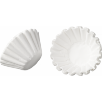 Papier filtre pour machines à café professionnelles - 1000 pièces - 4 paquets de 250 pièces - Blanc