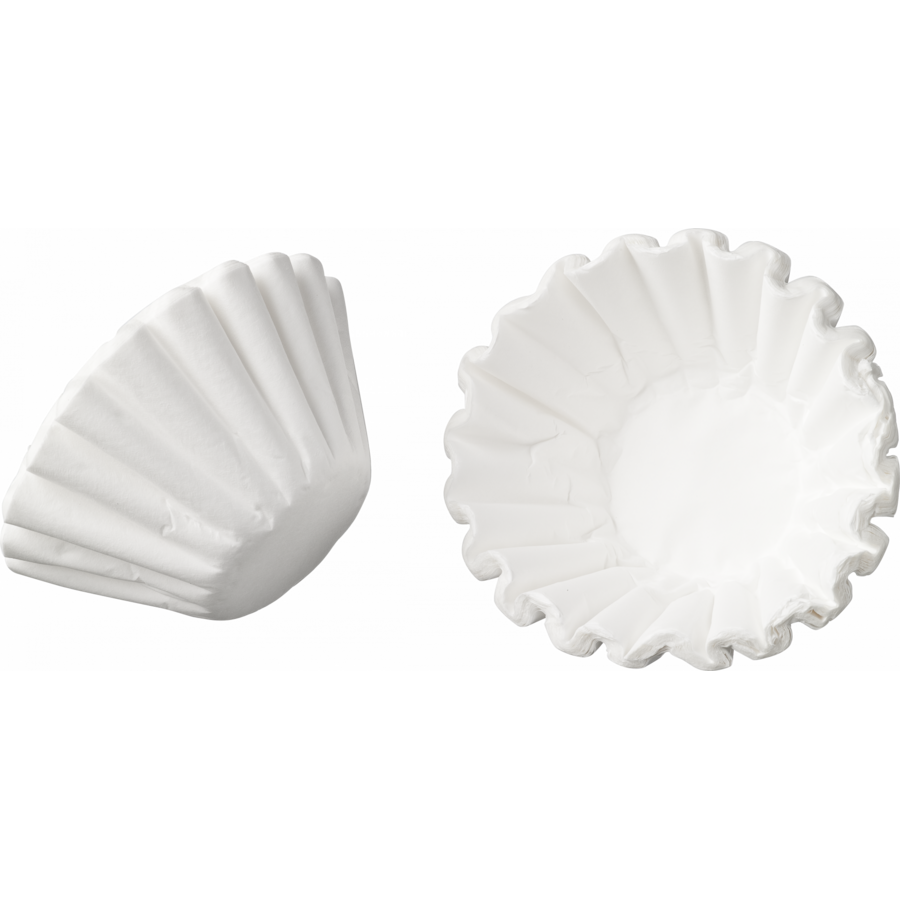 Papier filtre pour machines à café professionnelles - 1000 pièces - 4 paquets de 250 pièces - Blanc