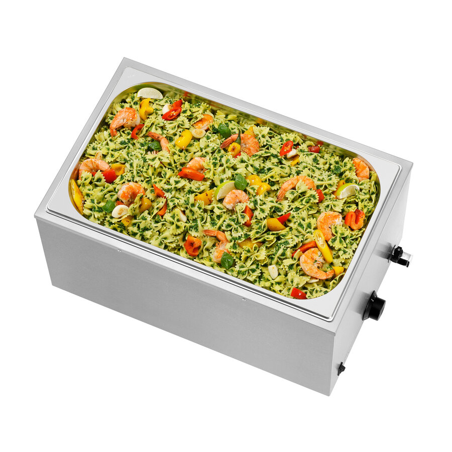 Bain-Marie 1/1 GN 200 mm mit Ablasshahn – Professionelles Warmhaltegerät