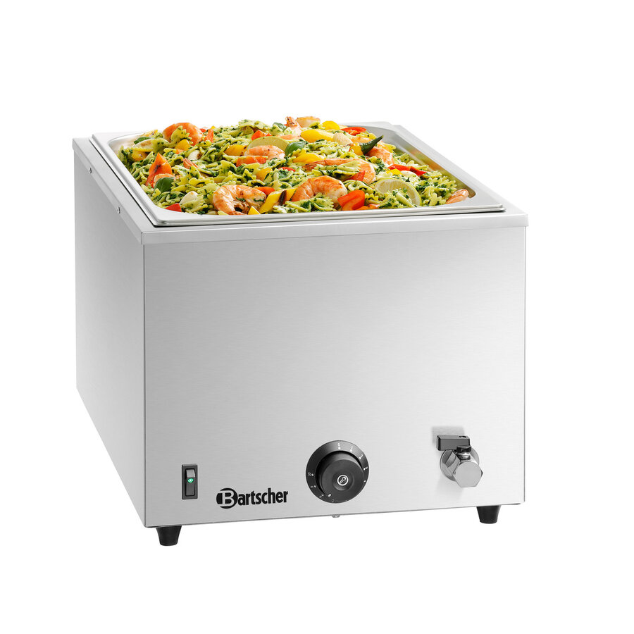 Bain-Marie 1/1 GN 200 mm mit Ablasshahn – Professionelles Warmhaltegerät