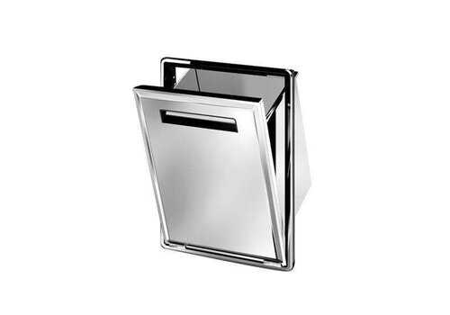 Horeca Traders Kantelbare Afvalcontainer - RVS Front en Binnenkant - 469x529mm 