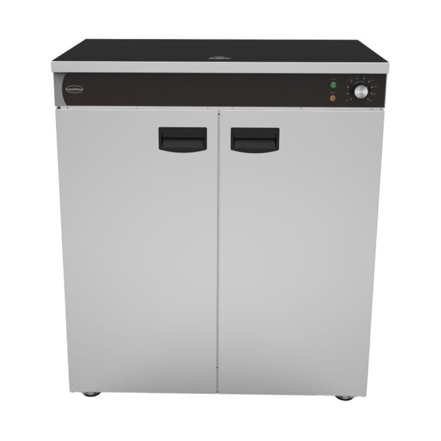 Armoire chauffante à 2 portes | 90 à 120 plaques | 230 V | +30/+85 °C | 750 x 485 x 850 mm
