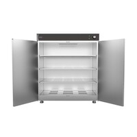 Armoire chauffante à 2 portes | 90 à 120 plaques | 230 V | +30/+85 °C | 750 x 485 x 850 mm