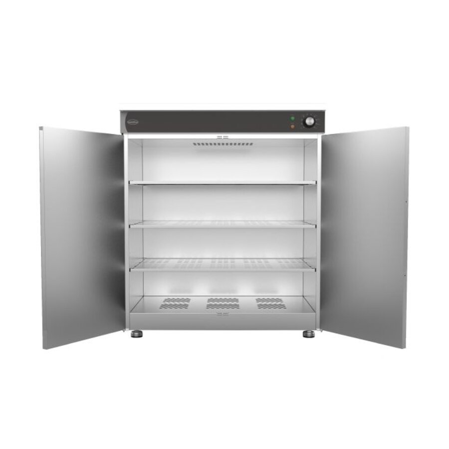 Wärmeschrank mit 2 Türen | 90 bis 120 Platten | 230 V | +30/+85 °C | 750 x 485 x 850 mm