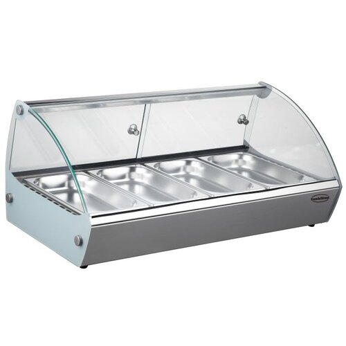  Combisteel warming display case 4x 1/3 GN | Stainless steel | 230V | +30/+90°C | 840x395x270mm 