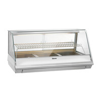 Glass Heated Display Case | 3/1 GN | Stainless Steel | +30/+110°C | 1095x785x560 mm