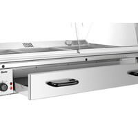 Glass Heated Display Case | 3/1 GN | Stainless Steel | +30/+110°C | 1095x785x560 mm
