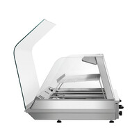Glass Heated Display Case | 3/1 GN | Stainless Steel | +30/+110°C | 1095x785x560 mm