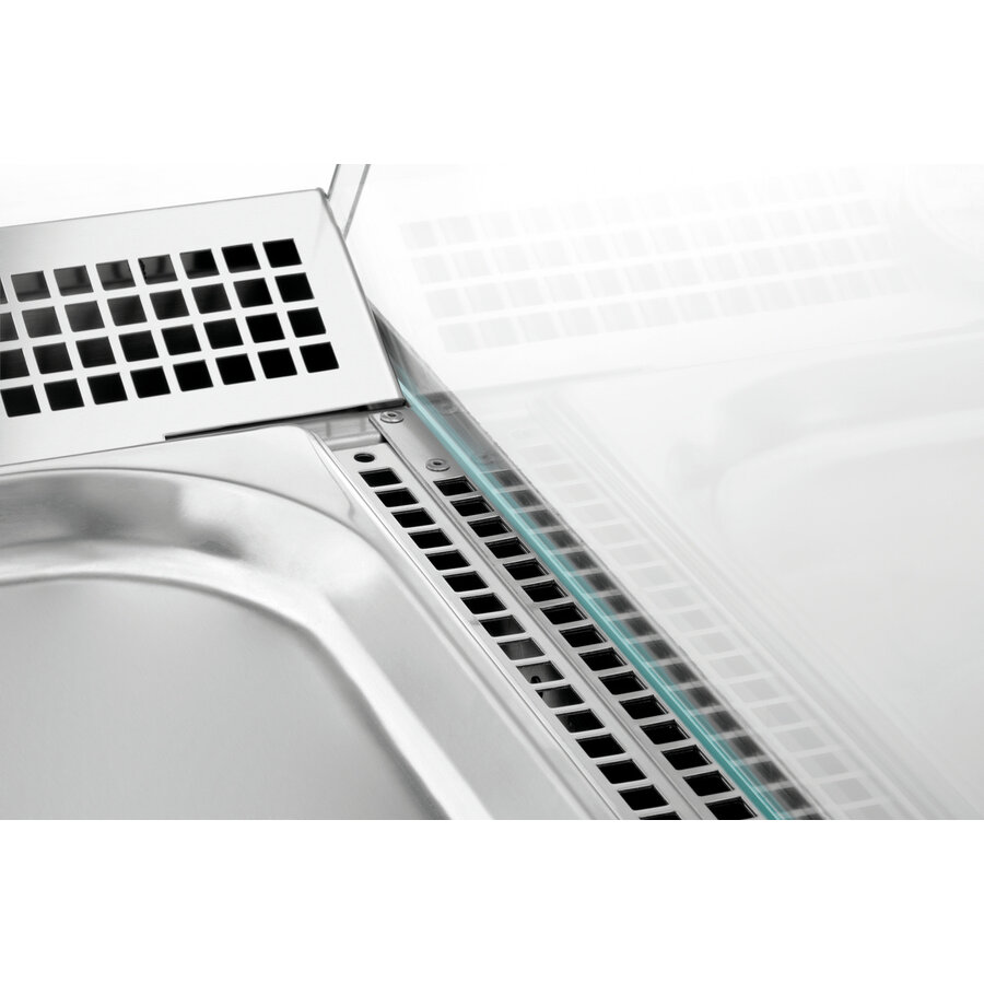 Glass Heated Display Case | 3/1 GN | Stainless Steel | +30/+110°C | 1095x785x560 mm