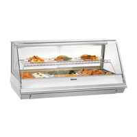 Glass Heated Display Case | 3/1 GN | Stainless Steel | +30/+110°C | 1095x785x560 mm
