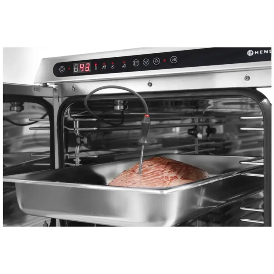 Four de maintien au chaud numérique avec thermomètre à cœur intégré - Pour 3 cuves GN 1/1 ou 600 x 400 mm - 495 x 690 x 413 mm
