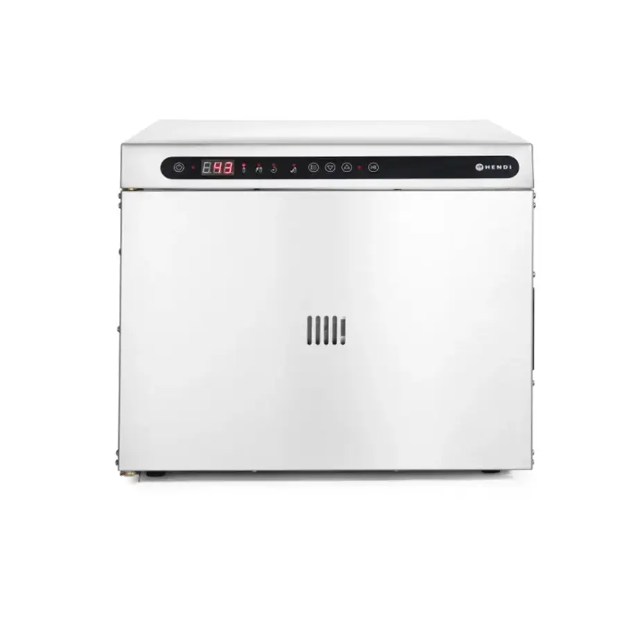 Four de maintien au chaud numérique avec thermomètre à cœur intégré - Pour 3 cuves GN 1/1 ou 600 x 400 mm - 495 x 690 x 413 mm