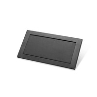 Scharnierende Inbouw Afvalklep Zwart - RVS AISI 304 - Verticaal - 326x173x10mm