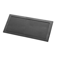 Scharnierende Inbouw Afvalklep Zwart - RVS AISI 304 - Verticaal - 482x216x10mm