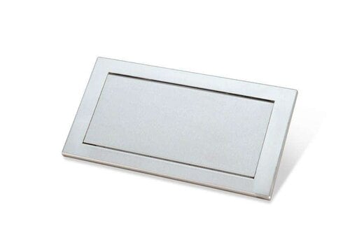  HorecaTraders Scharnierende Inbouw Afvalklep RVS - RVS AISI 304 - Verticaal - 326x173x10mm - 