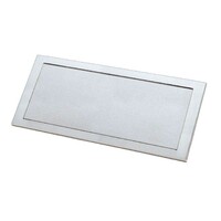 Trappe d'évacuation encastrée à charnière en acier inoxydable - Acier inoxydable AISI 304 - Verticale - 482 x 216 x 10 mm