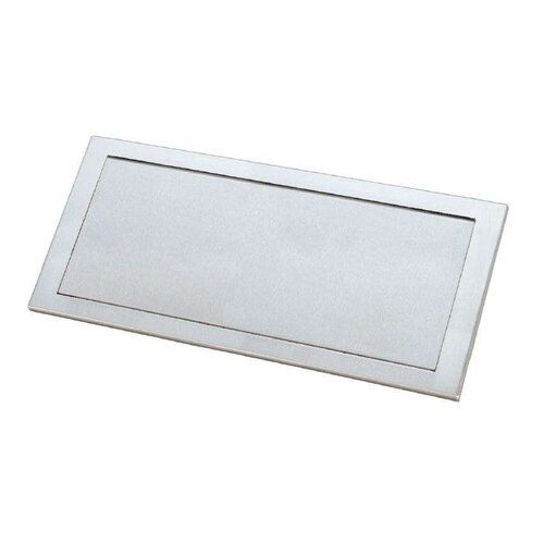  HorecaTraders Klappbarer, versenkter Ablaufdeckel aus Edelstahl - Edelstahl AISI 304 - Vertikal - 482 x 216 x 10 mm - 