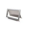 HorecaTraders Hinged Recessed Waste Flap - Stainless Steel AISI 304 - Including Guide Rail - 482x216x10mm -