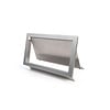 HorecaTraders Scharnierende Inbouw Afvalklep - RVS AISI 304 - Inclusief Geleiderail - 482x216x10mm