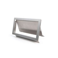 Hinged Recessed Waste Flap - Stainless Steel AISI 304 - Including Guide Rail - 482x216x10mm -