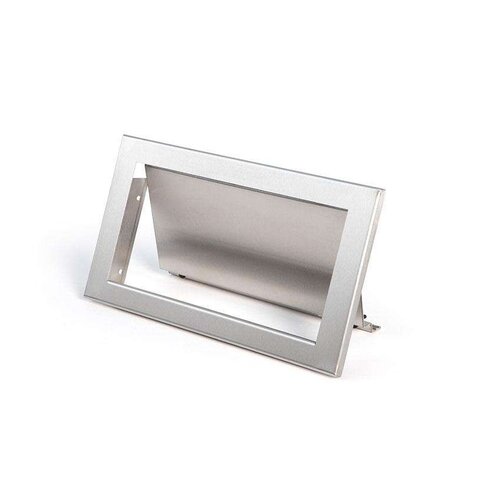  HorecaTraders Klappbarer, versenkter Abflussdeckel – Edelstahl AISI 304 – mit Federscharnier – 326 x 173 x 10 mm 