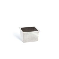 Square Stainless Steel Waste Chute - With 15mm Flange - Built-in Worktop - 150x150x125mm