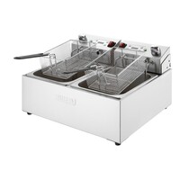 Dubbele Elektrische Friteuse 2x5L met Timer RVS