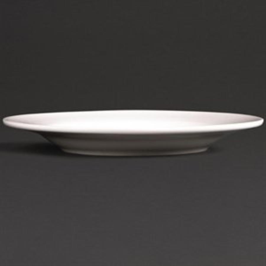 Plat en porcelaine blanc 16 cm (6 pièces)
