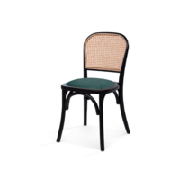 Ensemble de 4 chaises d'accueil empilables avec sièges interchangeables et revêtement en velours