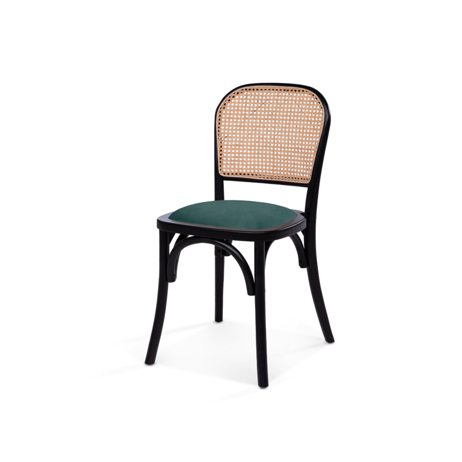 Ensemble de 4 chaises d'accueil empilables avec sièges interchangeables et revêtement en velours