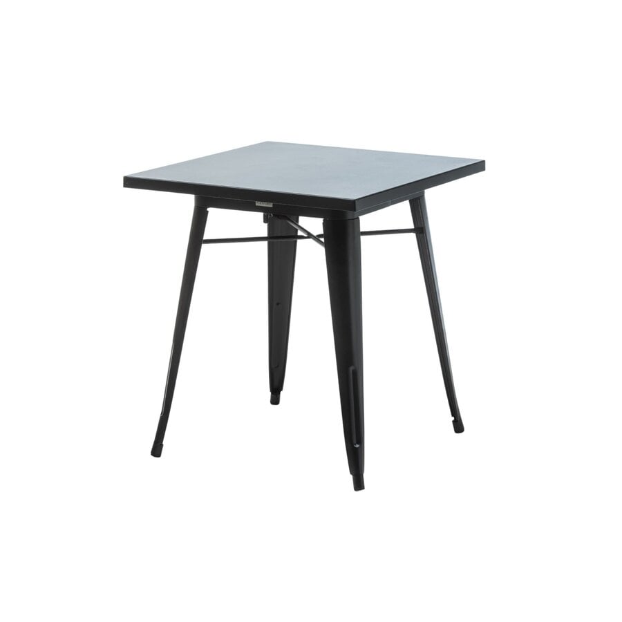 Industriële Horeca Eettafel 70x70 cm – Stalen Bistro Tafel Zwart voor Restaurant & Café