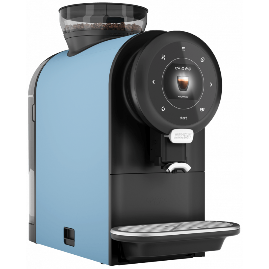 Sprso Kaffeevollautomat – Schwarz/Blau – 215 x 440 x 420 mm