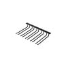 HorecaTraders Black Glass Holder for Ceiling Mounting - 300mm - For approx. 15 Glasses