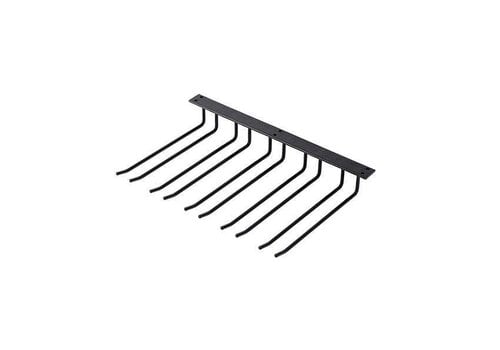  HorecaTraders Support à verres noir pour fixation au plafond - 300 mm - Pour environ 15 verres 