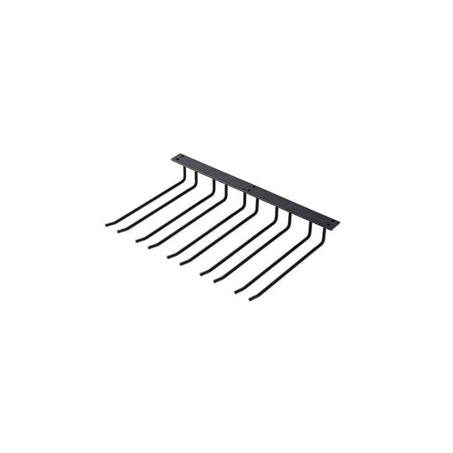 Black Glass Holder for Ceiling Mounting - 300mm - For approx. 15 Glasses
