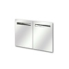 HorecaTraders Dubbele Inbouwdeur | RVS | 702x878x55mm