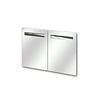 HorecaTraders Ronda AL58 Doppeltür-Einbauschrank Serie A5 – Edelstahl – 702 x 878 x 55 mm