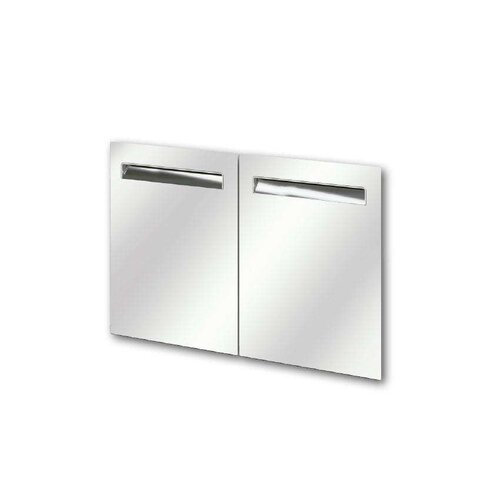  HorecaTraders Ronda AL58 Double Built-in Door Series A5 - Stainless Steel - 702x878x55mm 