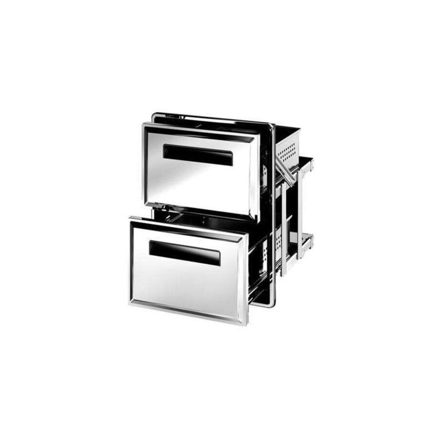 Ronda AM13C Doppel-Einbauschublade Serie A1 – Edelstahl – 469 x 629 mm