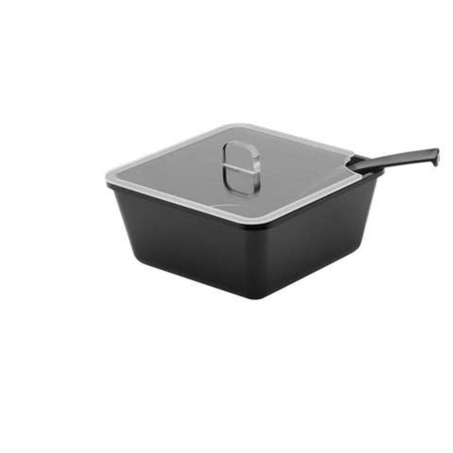 Transparant kunststof Deksel voor Saladekom 180x180 mm | Horeca Presentatie & Buffetdeksel