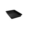 Plateau rectangulaire en plexiglas - Noir fumé - 260 x 190 x 40 mm