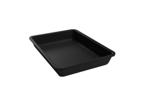  HorecaTraders Plateau rectangulaire en plexiglas - Noir fumé - 260 x 190 x 40 mm 