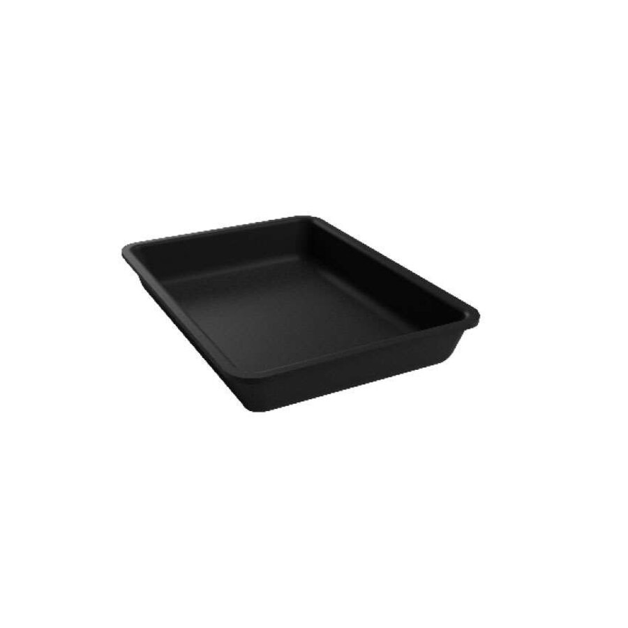 Rechteckige Kunststoffschale aus Plexiglas – Schwarzrauch – 260 x 190 x 40 mm