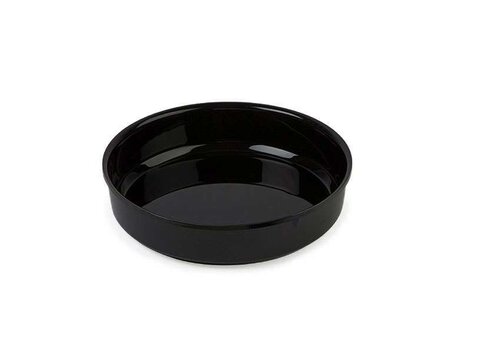  HorecaTraders Ronde Schaal Kunststof Plexi - Zwart - 3,1L - ø300x65mm 