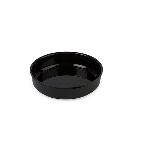  HorecaTraders Runde Plexiglas-Schüssel | Schwarz | 3,1 l | Ø 300 x 65 mm 