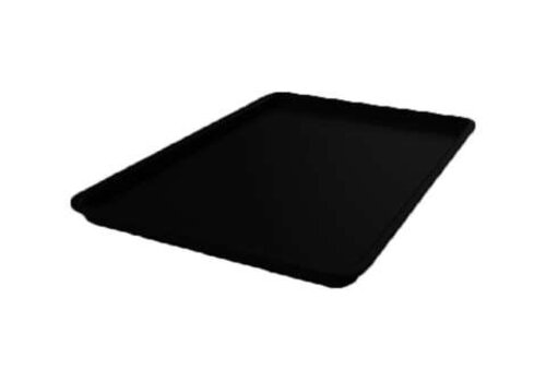  HorecaTraders Plateau de présentation rectangulaire en plastique noir 420 x 280 x 20 mm pour vitrines réfrigérées et buffets 