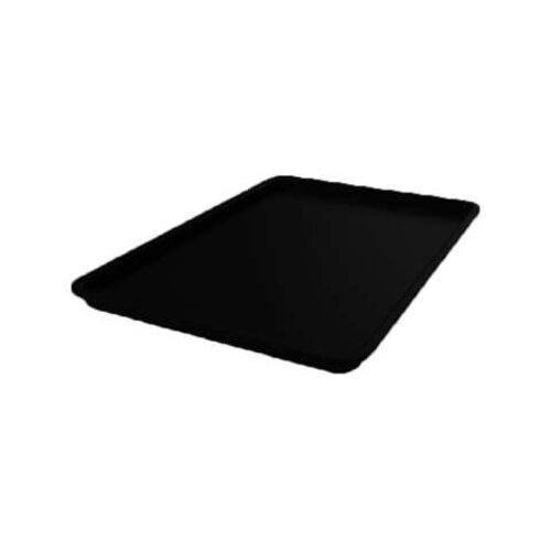  HorecaTraders Rectangular Black Plastic Presentation Tray | PMMA plexiglass | 1L | 420x280x20 mm 