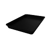 HorecaTraders Plateau de présentation rectangulaire en plastique noir 420 x 280 x 50 mm pour vitrines réfrigérées et buffets