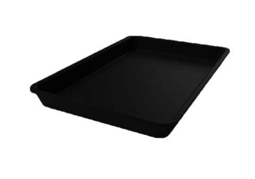  HorecaTraders Plateau de présentation rectangulaire en plastique noir 420 x 280 x 50 mm pour vitrines réfrigérées et buffets 