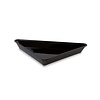 HorecaTraders Black Triangular Presentation Tray - 270x365x20mm